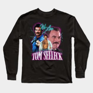 Fan Art Collage Tom Selleck Long Sleeve T-Shirt